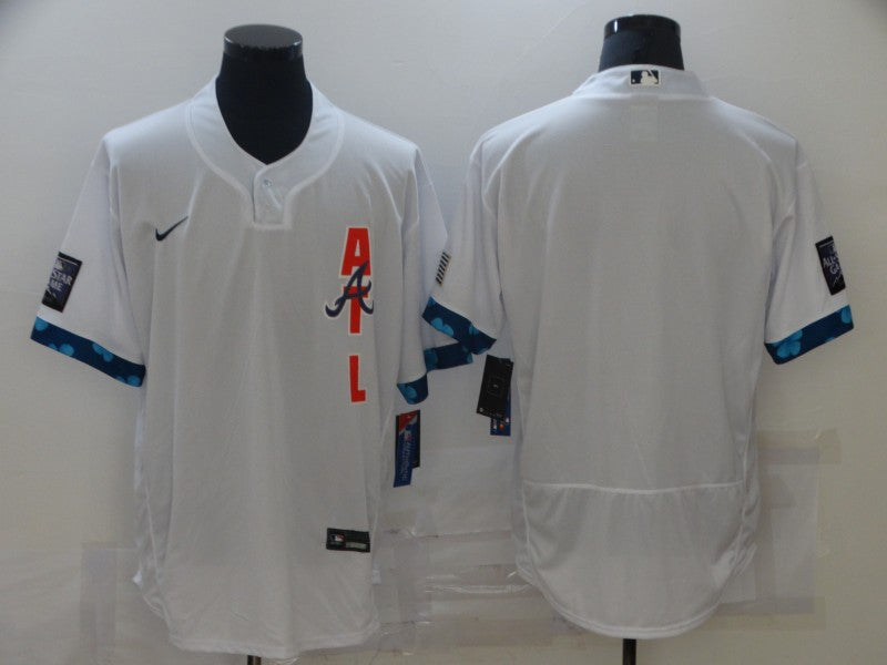Custom Atlanta Braves white All-Star jersey