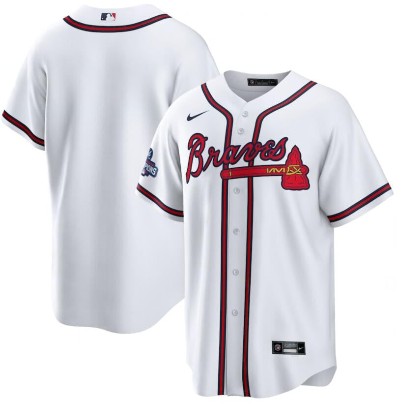 Custom Atlanta Braves white jersey