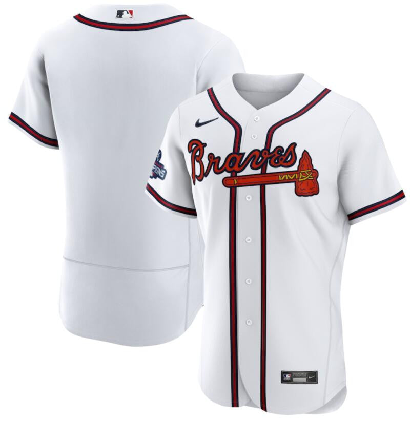 Custom Atlanta Braves white jersey