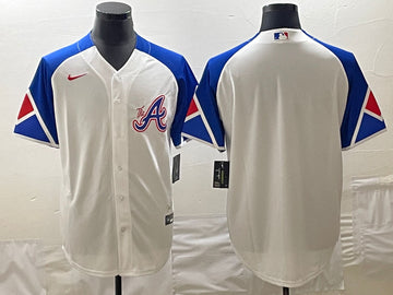 Custom Atlanta Braves white City Connect jersey