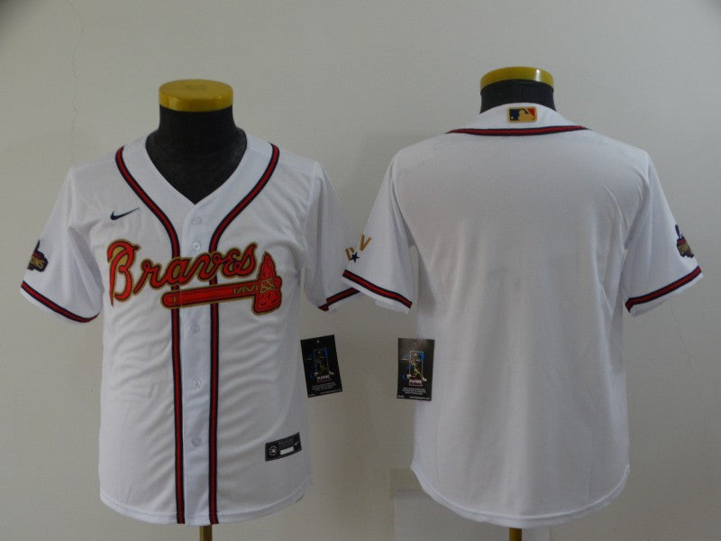 Custom Atlanta Braves white jersey