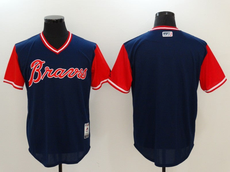 Majestic Atlanta Braves navy jersey