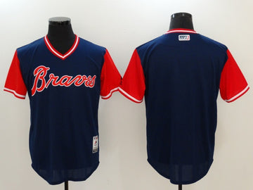 Majestic Atlanta Braves navy jersey