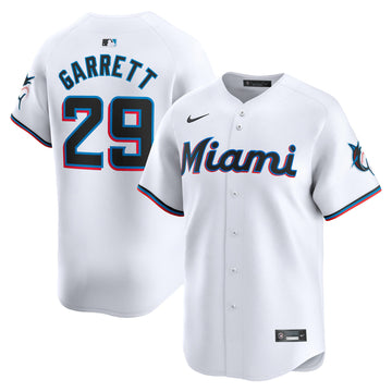 Braxton Garrett Miami Marlins white Limited jersey
