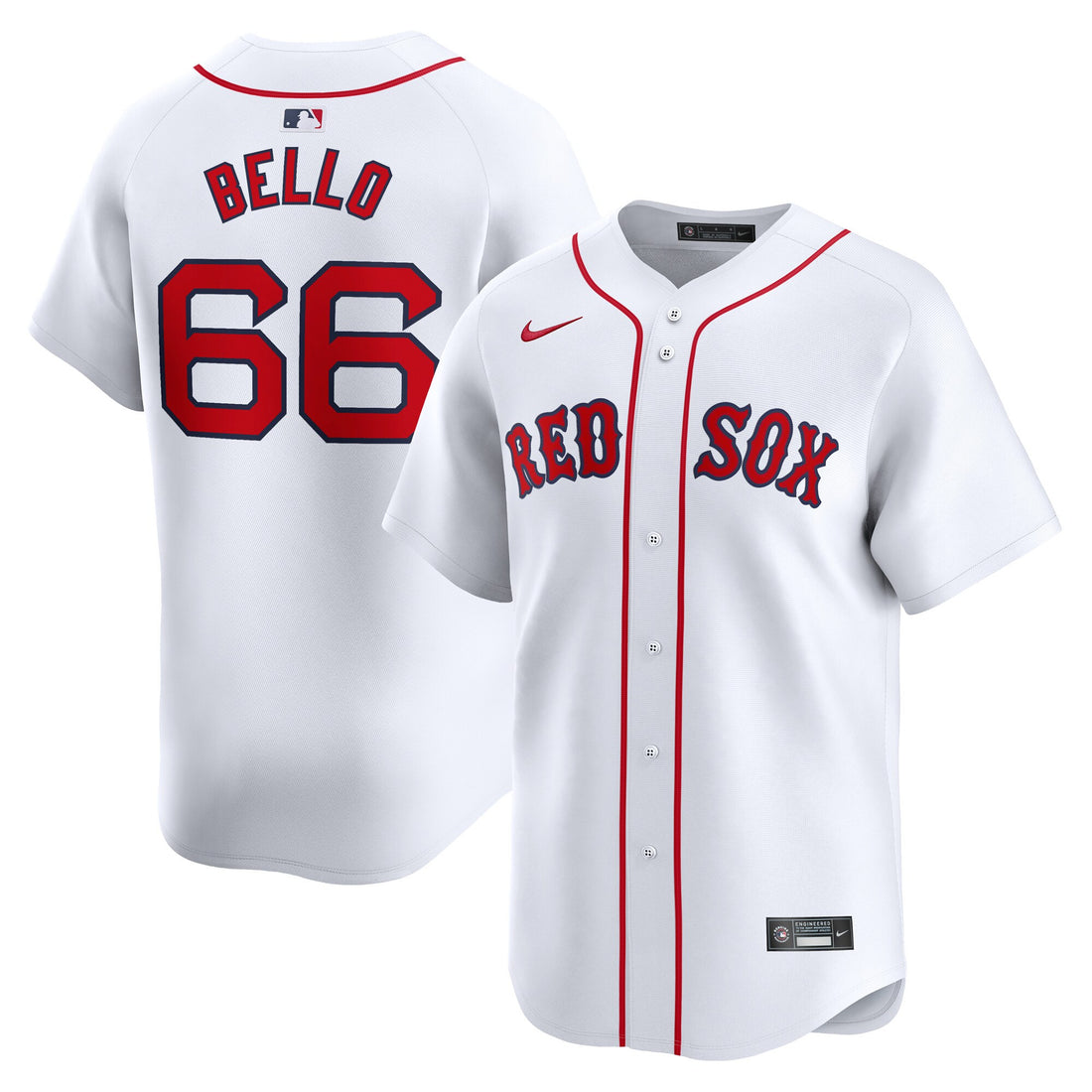 Brayan Bello Boston Red Sox white Limited jersey