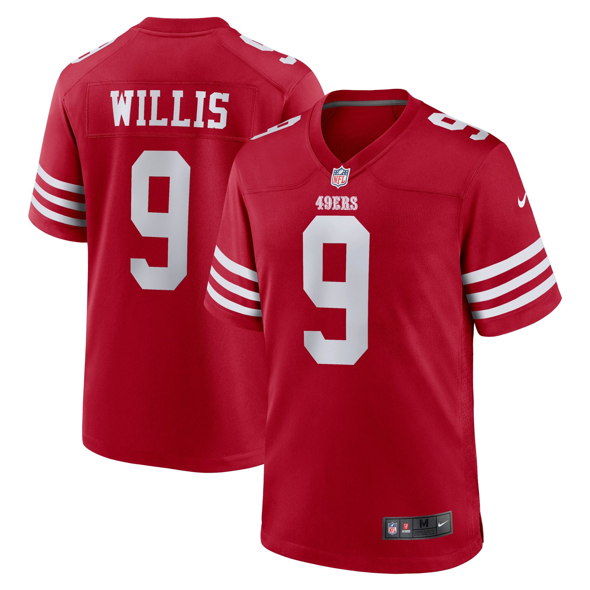 Brayden Willis San Francisco 49ers scarlet jersey