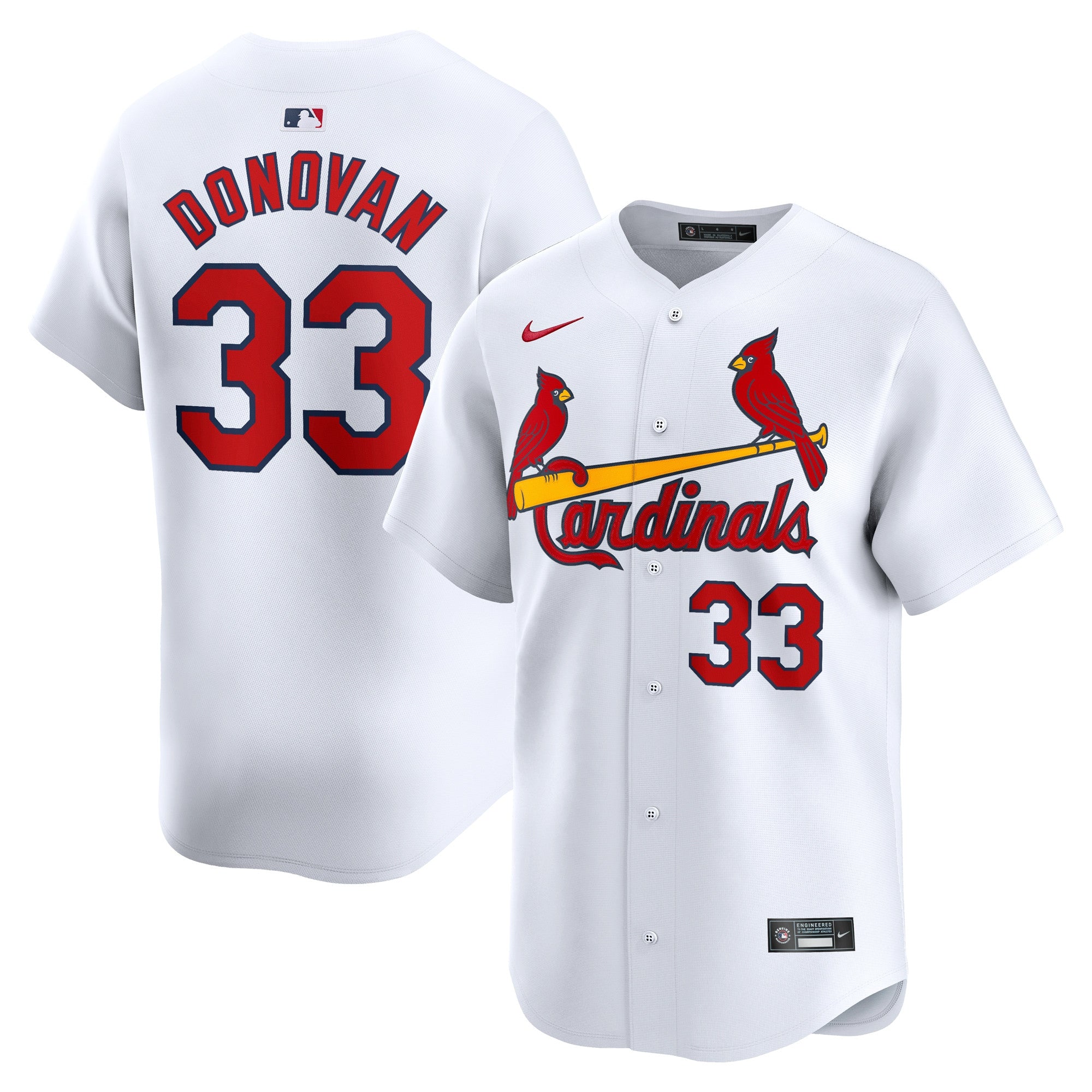 Brendan Donovan St. Louis Cardinals white Limited jersey