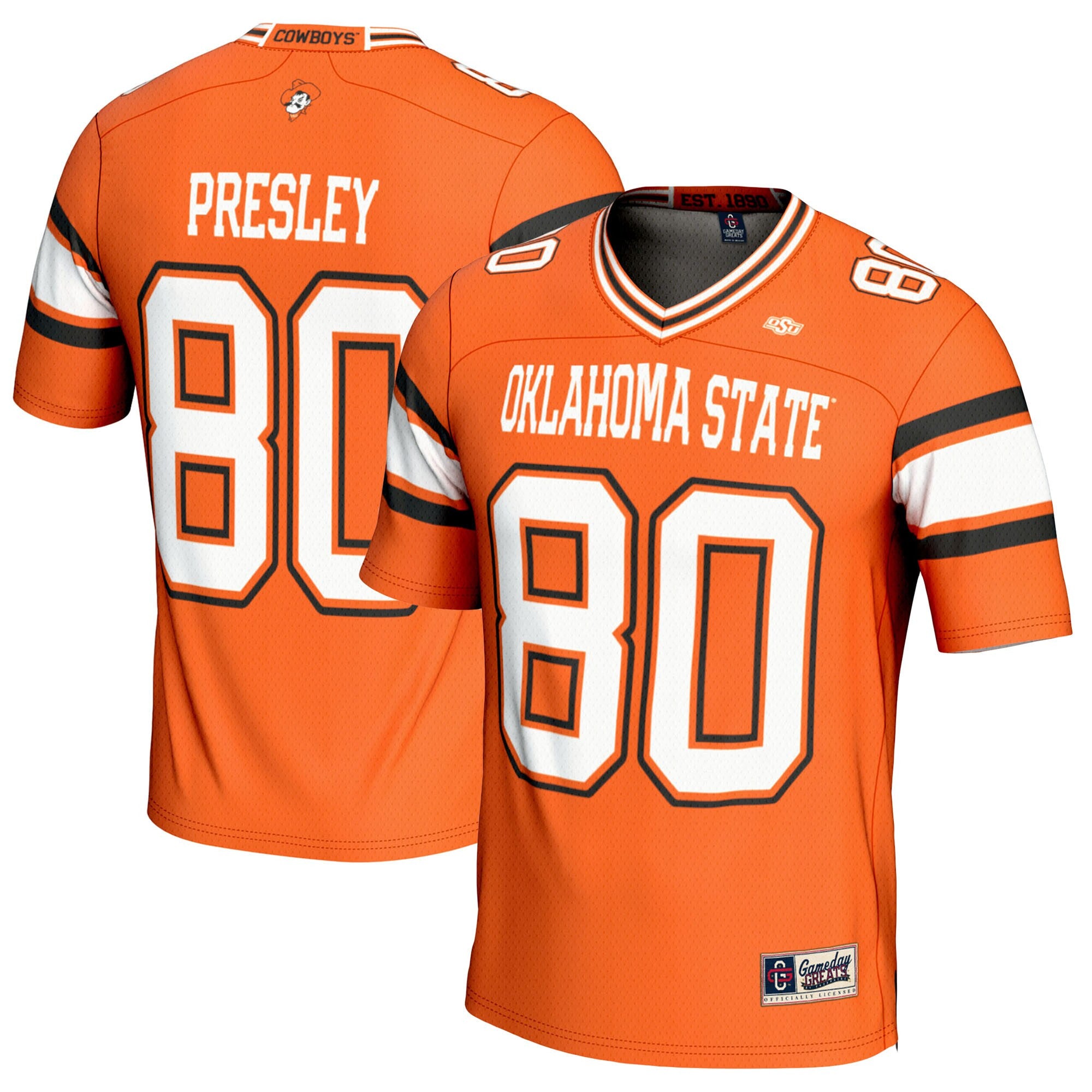 Brennan Presley Oklahoma State Cowboys orange jersey
