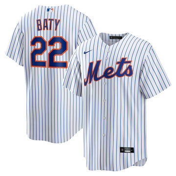 Brett Baty New York Mets white jersey