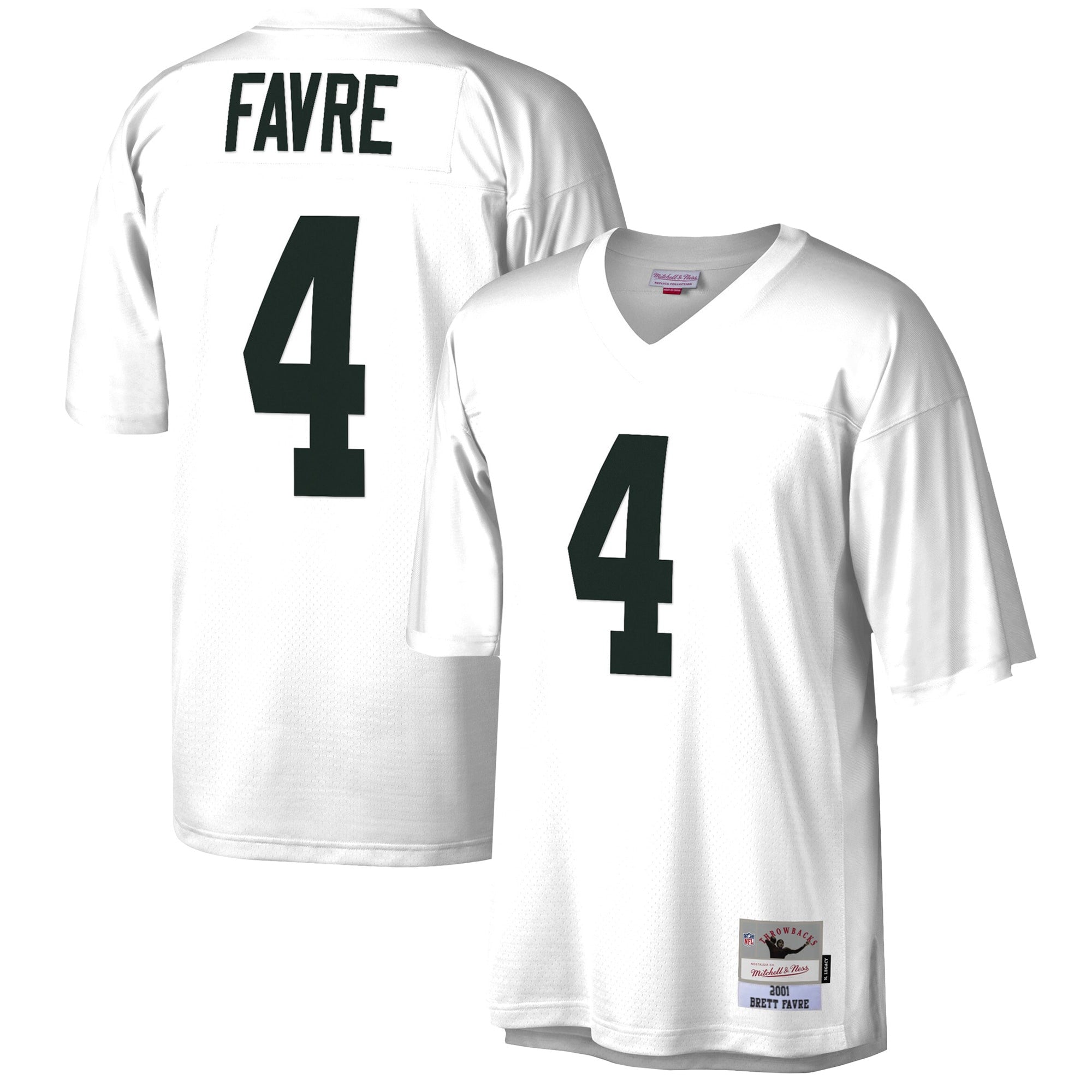 Brett Favre Green Bay Packers white jersey