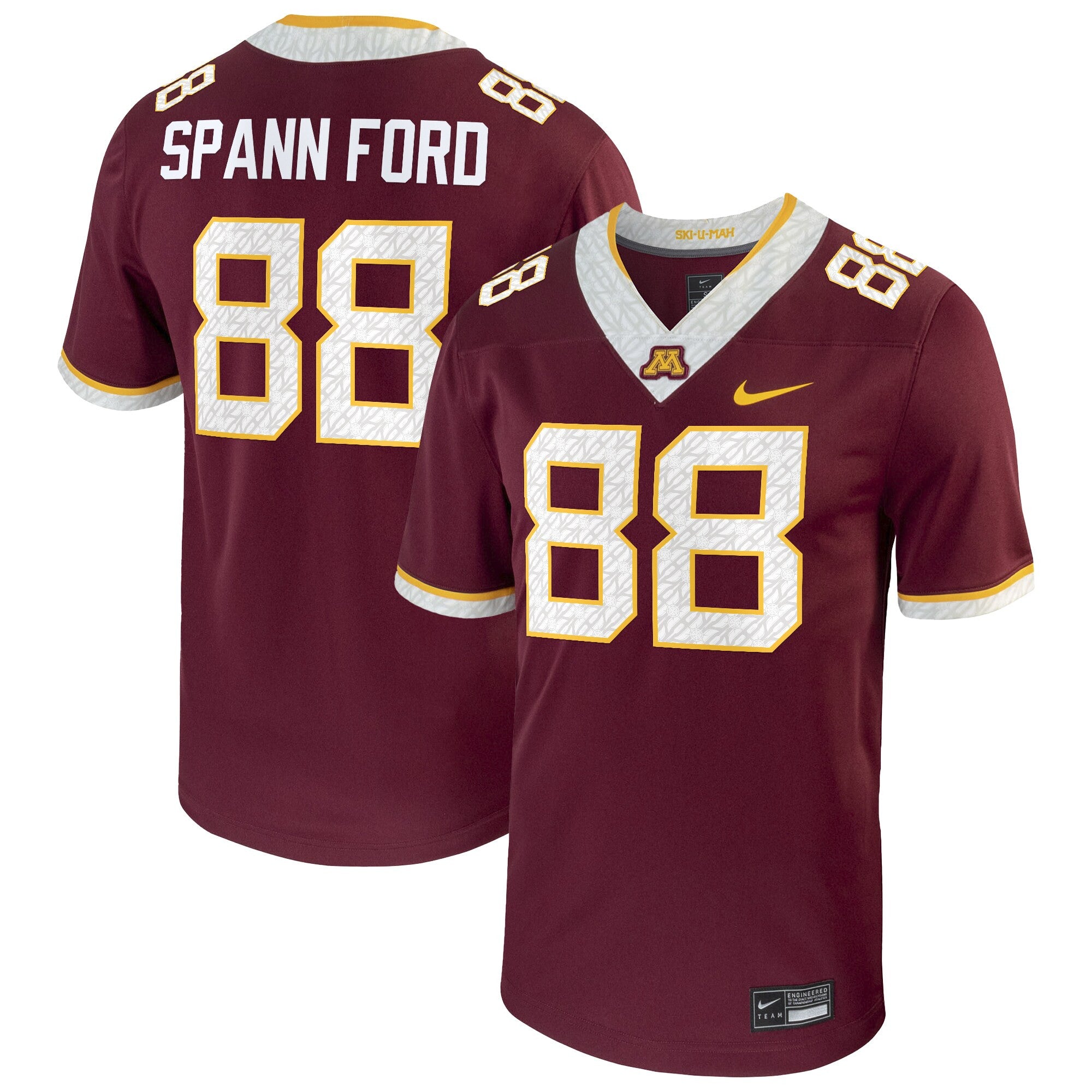 Brevyn Spann Ford Minnesota Golden Gophers maroon jersey