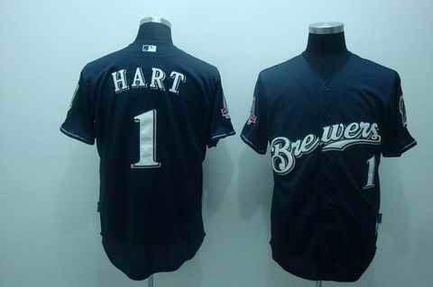 Hart Milwaukee Brewers blue jersey