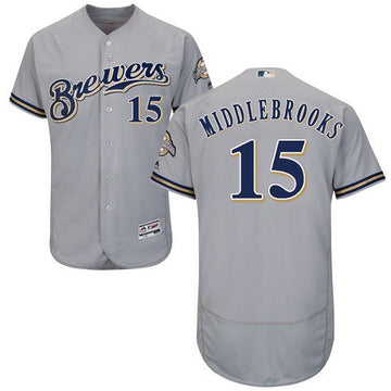 Will Middlebrooks Milwaukee Brewers gray jersey