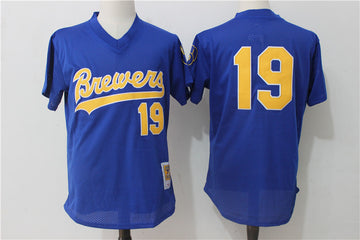 Robin Yount Milwaukee Brewers royal Cooperstown jersey