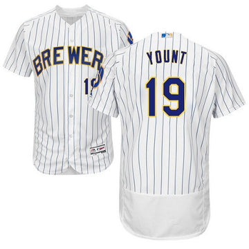 Robin Yount Milwaukee Brewers white jersey