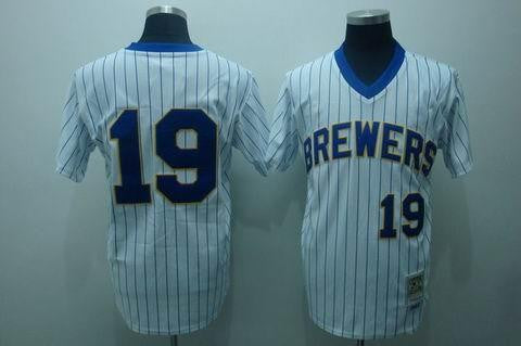 Yount Milwaukee Brewers white jersey