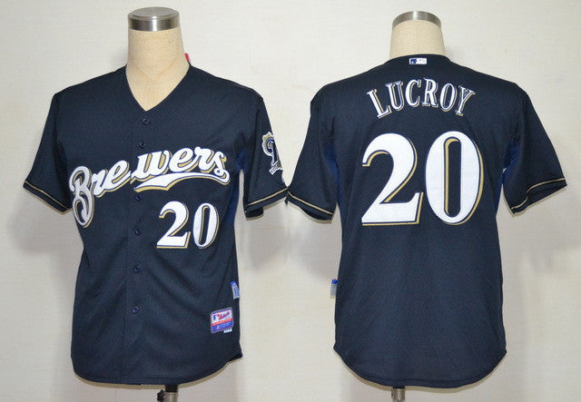 Locroy Milwaukee Brewers blue jersey