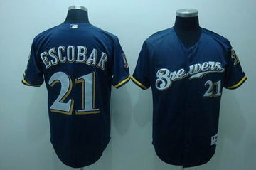 Escobar Milwaukee Brewers blue jersey
