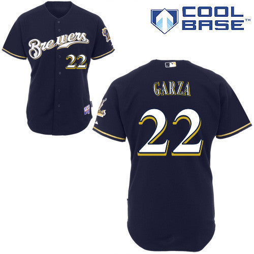 Garza Milwaukee Brewers blue jersey