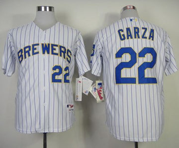 Matt Garza Milwaukee Brewers white jersey