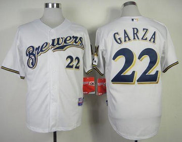 Matt Garza Milwaukee Brewers white jersey