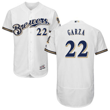 Matt Garza Milwaukee Brewers white jersey