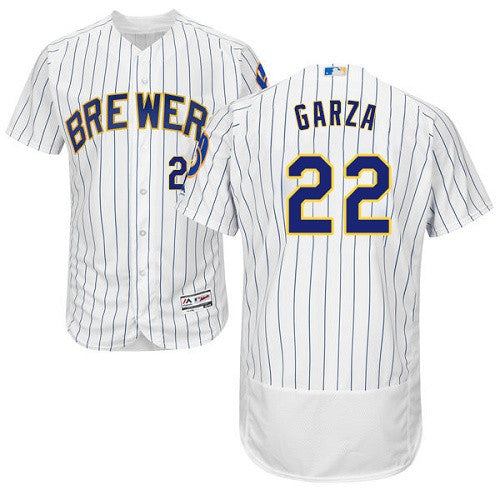 Matt Garza Milwaukee Brewers white jersey