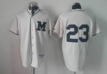 Weeks Milwaukee Brewers white jersey