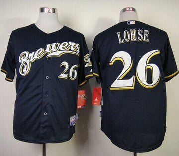 Kyle Lohse Milwaukee Brewers navy jersey