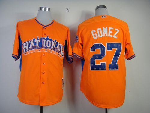 Brewers Carlos Gomez National League All-Star orange All-Star jersey