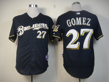 Gomez Milwaukee Brewers blue jersey