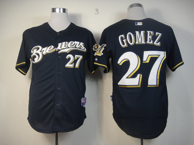 Gomez Milwaukee Brewers blue jersey