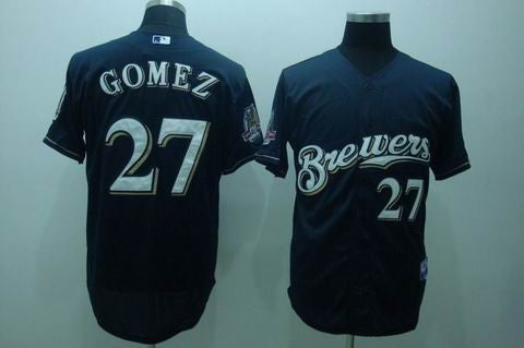 Gomez Milwaukee Brewers blue jersey