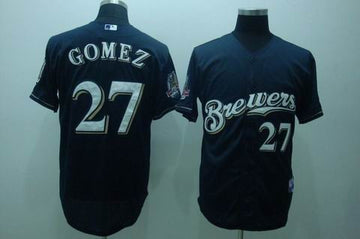 Gomez Milwaukee Brewers blue jersey