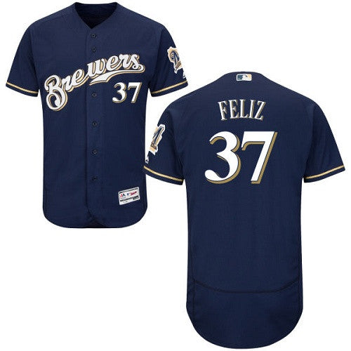Neftali Feliz Milwaukee Brewers navy jersey
