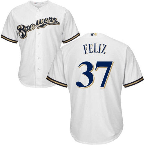 Neftali Feliz Milwaukee Brewers white jersey