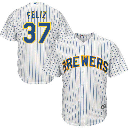 Neftali Feliz Milwaukee Brewers white jersey
