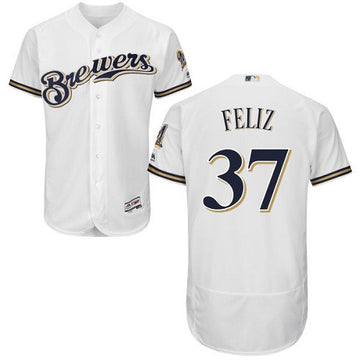 Neftali Feliz Milwaukee Brewers white jersey