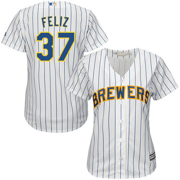 Neftali Feliz Milwaukee Brewers white jersey