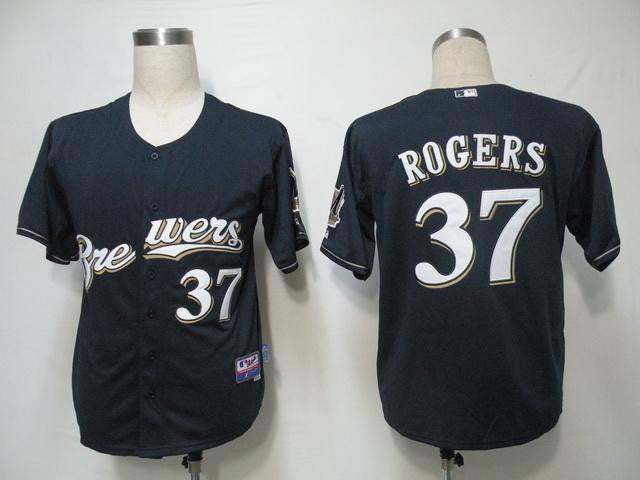 Rogers Milwaukee Brewers blue jersey
