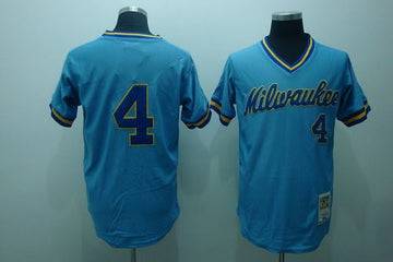 Paul Molitor Milwaukee Brewers blue jersey