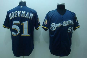 Hoffman Milwaukee Brewers blue jersey