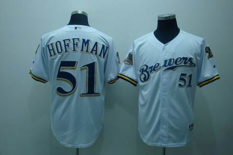 Hoffman Milwaukee Brewers white jersey