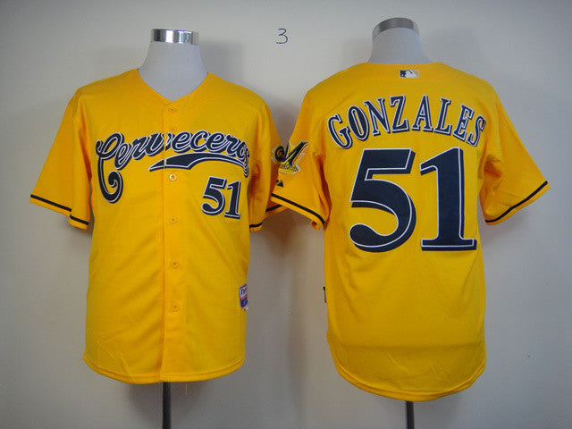 Hoffman Milwaukee Brewers yellow jersey