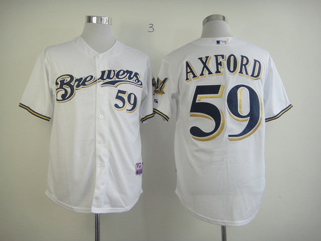 Axford Milwaukee Brewers white jersey