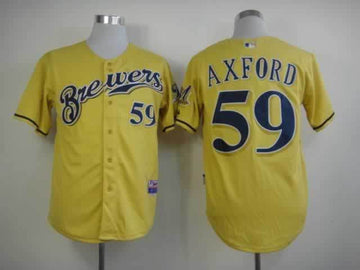 Axford Milwaukee Brewers yellow jersey