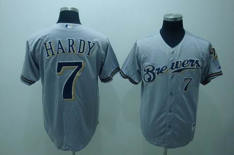 Hardy Milwaukee Brewers grey jersey