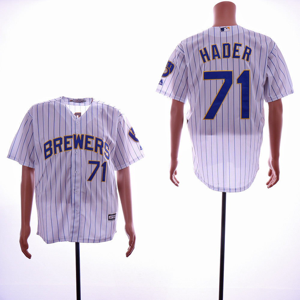 Josh Hader Milwaukee Brewers white jersey