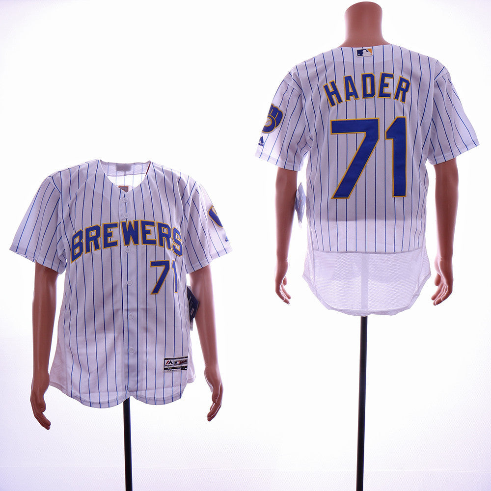 Josh Hader Milwaukee Brewers white jersey