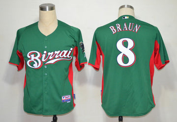 Braun Milwaukee Brewers green jersey